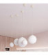 Ugo 20cm Slim Pendant Ceiling Light Beige 1x E27-2
