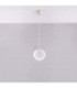 Ugo 20cm Slim Pendant Ceiling Light Beige 1x E27-3