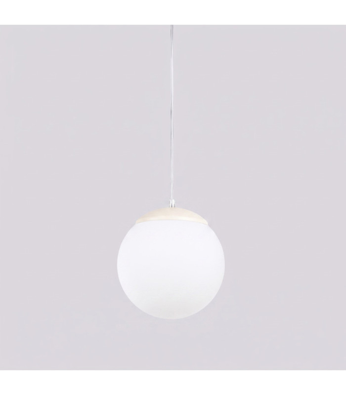 Ugo 20cm Slim Pendant Ceiling Light Beige 1x E27-6