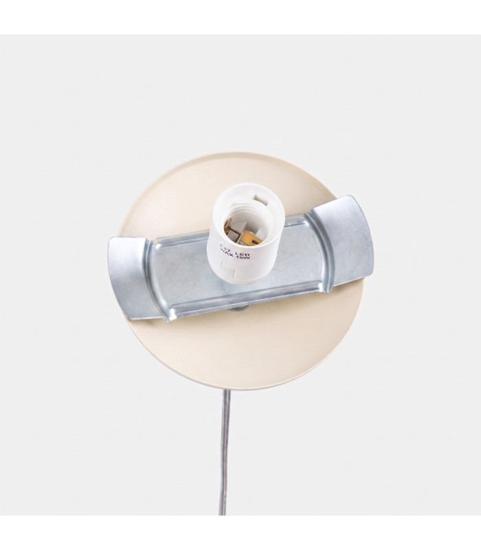 Ugo 20cm Slim Pendant Ceiling Light Beige 1x E27-9