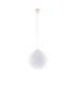 Ugo 30cm Globe Pendant Ceiling Light Beige 1x E27-1