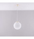 Ugo 30cm Globe Pendant Ceiling Light Beige 1x E27-3