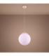 Ugo 30cm Globe Pendant Ceiling Light Beige 1x E27-4