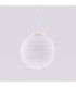 Ugo 30cm Globe Pendant Ceiling Light Beige 1x E27-5