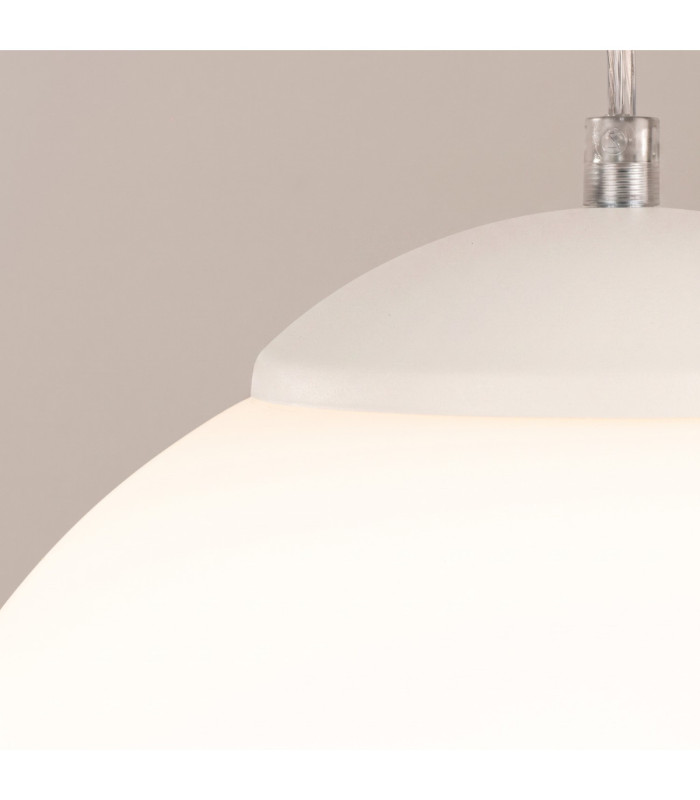 Ugo 30cm Globe Pendant Ceiling Light Beige 1x E27-7