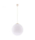 Ugo 40cm Globe Pendant Ceiling Light Beige 1x E27-1