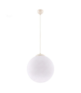 Ugo 40cm Globe Pendant Ceiling Light Beige 1x E27-1