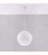 Ugo 40cm Globe Pendant Ceiling Light Beige 1x E27-3