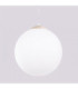 Ugo 40cm Globe Pendant Ceiling Light Beige 1x E27-5