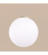 Ugo 40cm Globe Pendant Ceiling Light Beige 1x E27-6