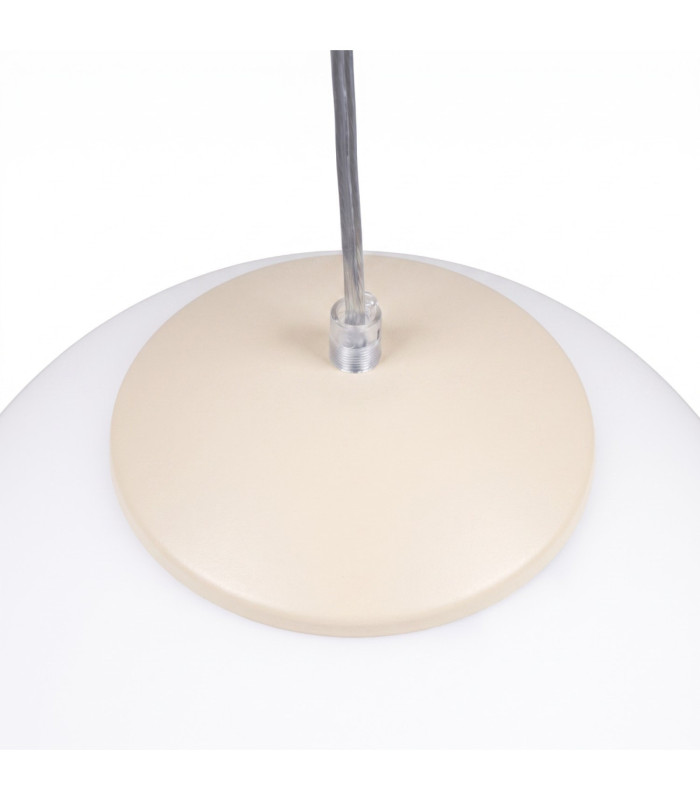 Ugo 40cm Globe Pendant Ceiling Light Beige 1x E27-8