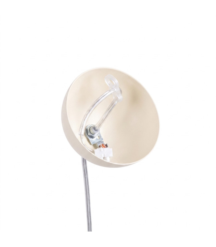 Ugo 40cm Globe Pendant Ceiling Light Beige 1x E27-10