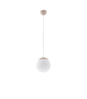 Ugo 20cm Slim Pendant Ceiling Light Taupe 1x E27-1