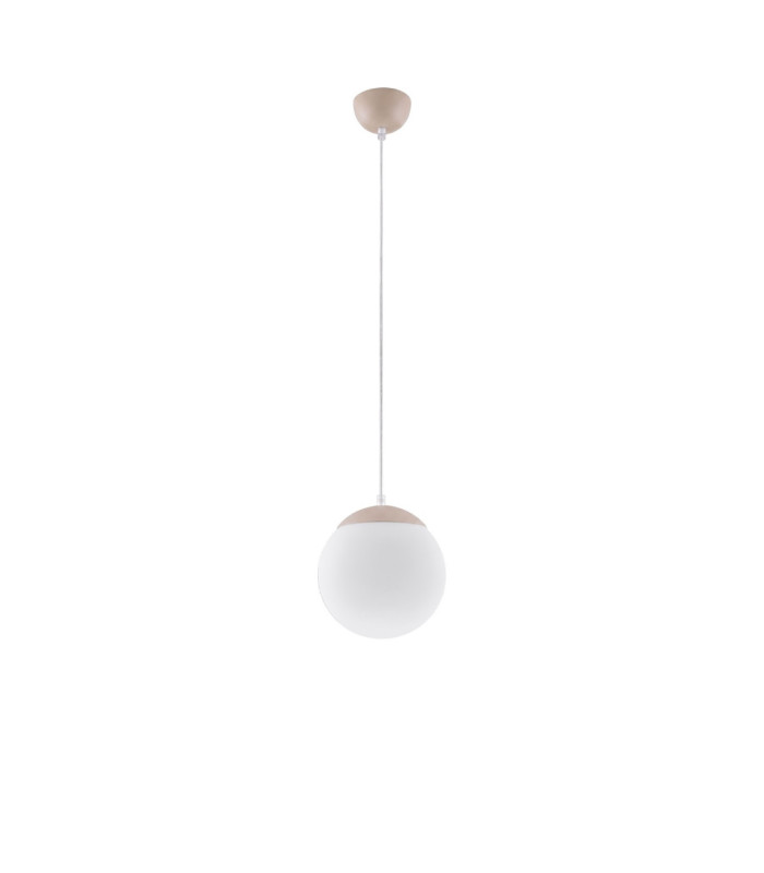 Ugo 20cm Slim Pendant Ceiling Light Taupe 1x E27-1