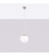 Ugo 20cm Slim Pendant Ceiling Light Taupe 1x E27-3