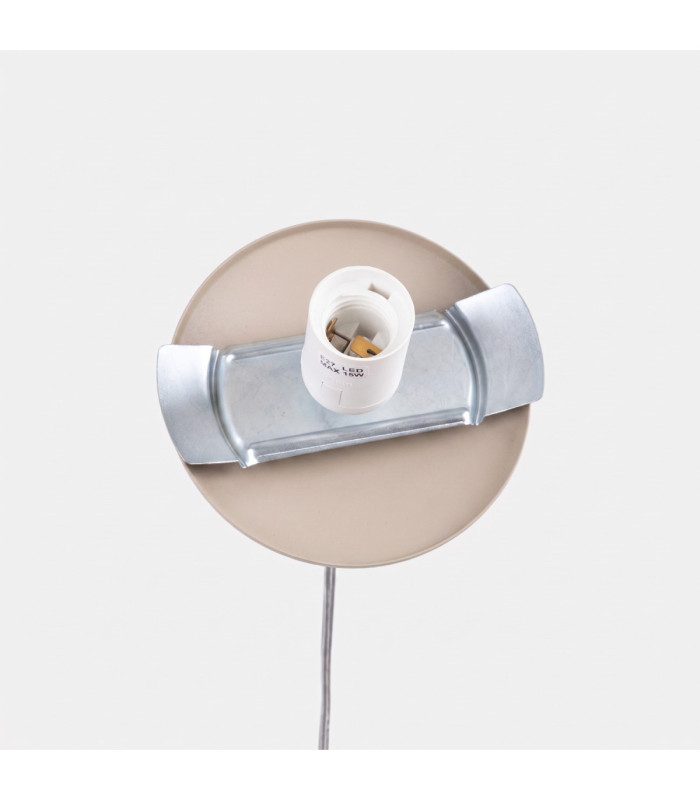 Ugo 20cm Slim Pendant Ceiling Light Taupe 1x E27-9