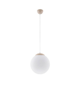 Ugo 30cm Globe Pendant Ceiling Light Taupe 1x E27-1