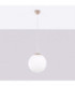 Ugo 30cm Globe Pendant Ceiling Light Taupe 1x E27-3