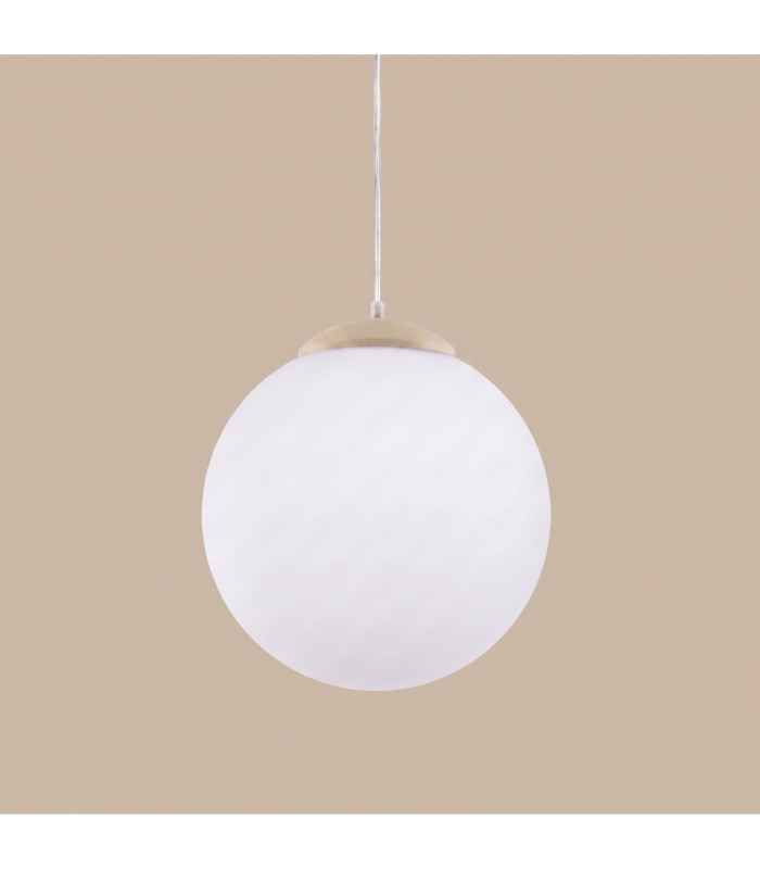 Ugo 30cm Globe Pendant Ceiling Light Taupe 1x E27-6
