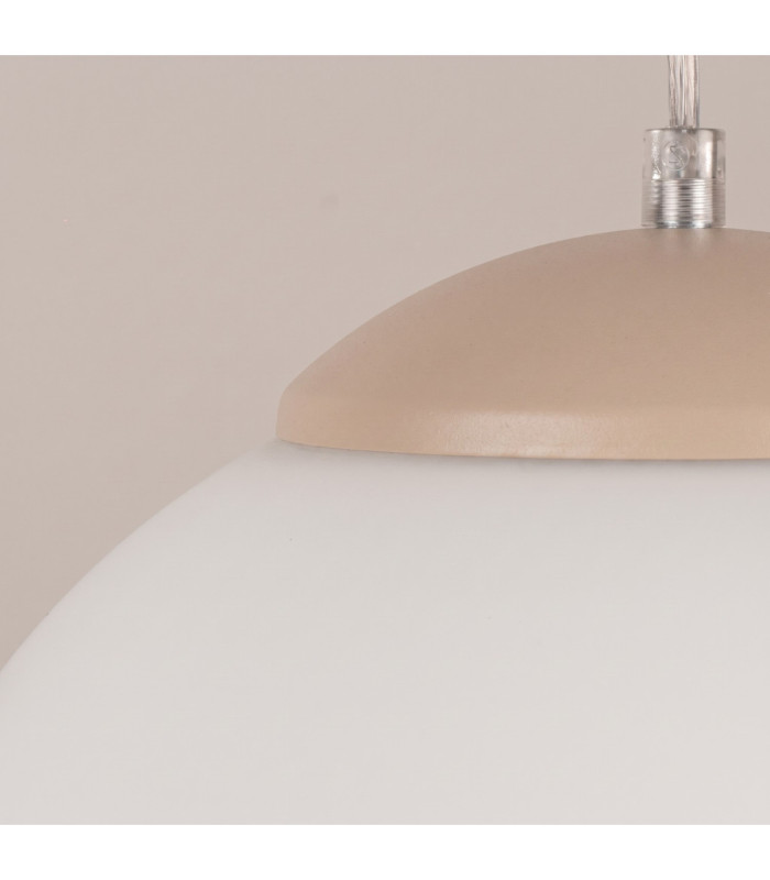 Ugo 30cm Globe Pendant Ceiling Light Taupe 1x E27-7