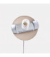 Ugo 30cm Globe Pendant Ceiling Light Taupe 1x E27-9