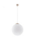 Ugo 40cm Globe Pendant Ceiling Light Taupe 1x E27-1