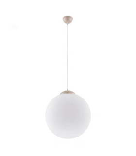 Ugo 40cm Globe Pendant Ceiling Light Taupe 1x E27-1