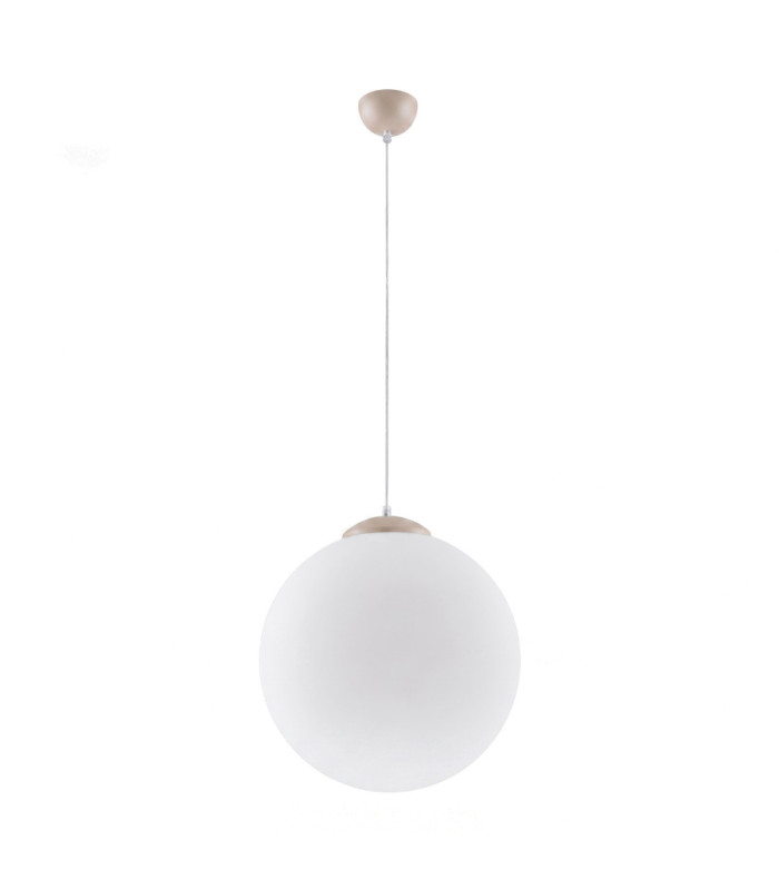 Ugo 40cm Globe Pendant Ceiling Light Taupe 1x E27-1