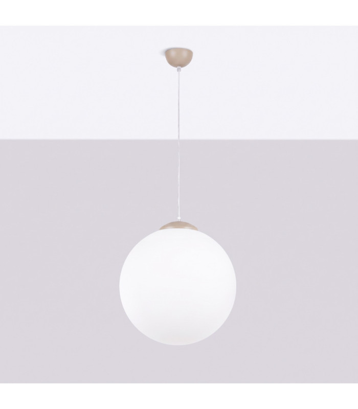 Ugo 40cm Globe Pendant Ceiling Light Taupe 1x E27-3