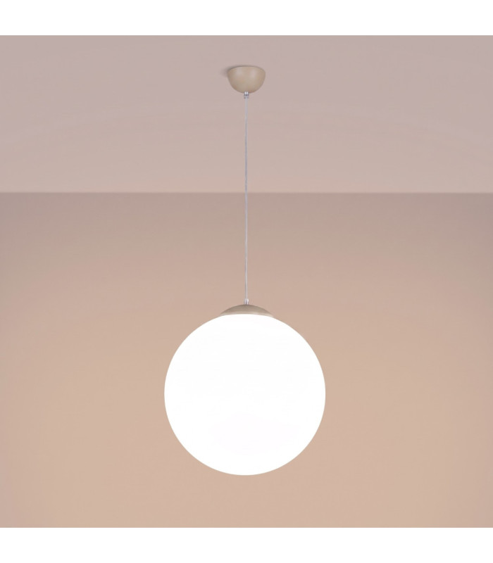 Ugo 40cm Globe Pendant Ceiling Light Taupe 1x E27-4