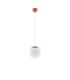 Ugo 20cm Slim Pendant Ceiling Light Red Ochre 1x E27-1
