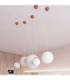 Ugo 20cm Slim Pendant Ceiling Light Red Ochre 1x E27-2