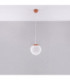 Ugo 20cm Slim Pendant Ceiling Light Red Ochre 1x E27-3