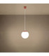 Ugo 20cm Slim Pendant Ceiling Light Red Ochre 1x E27-4