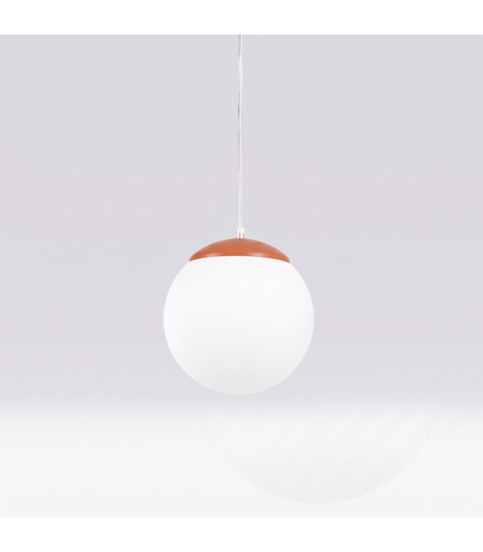 Ugo 20cm Slim Pendant Ceiling Light Red Ochre 1x E27-6