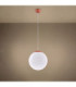 Ugo 30cm Globe Pendant Ceiling Light Red Ochre 1x E27-4