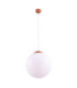 Ugo 40cm Globe Pendant Ceiling Light Red Ochre 1x E27-1