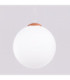 Ugo 40cm Globe Pendant Ceiling Light Red Ochre 1x E27-5