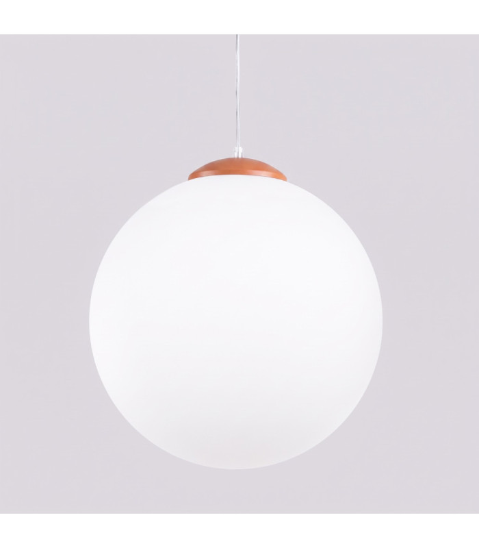 Ugo 40cm Globe Pendant Ceiling Light Red Ochre 1x E27-5