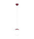 Ugo 20cm Slim Pendant Ceiling Light Burgundy 1x E27-1