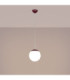 Ugo 20cm Slim Pendant Ceiling Light Burgundy 1x E27-4