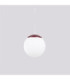 Ugo 20cm Slim Pendant Ceiling Light Burgundy 1x E27-6