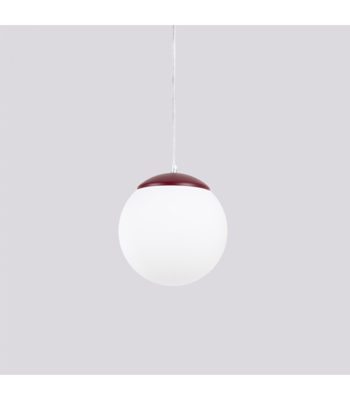Ugo 20cm Slim Pendant Ceiling Light Burgundy 1x E27-6