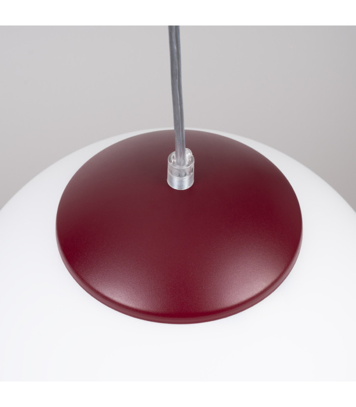 Ugo 20cm Slim Pendant Ceiling Light Burgundy 1x E27-8