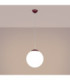 Ugo 30cm Globe Pendant Ceiling Light Burgundy 1x E27-4
