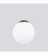 Ugo 30cm Globe Pendant Ceiling Light Burgundy 1x E27-5
