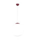 Ugo 40cm Globe Pendant Ceiling Light Burgundy 1x E27-1
