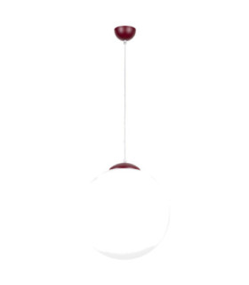 Ugo 40cm Globe Pendant Ceiling Light Burgundy 1x E27-1