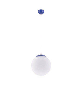 Ugo 30cm Globe Pendant Ceiling Light Ultramarine 1x E27-1
