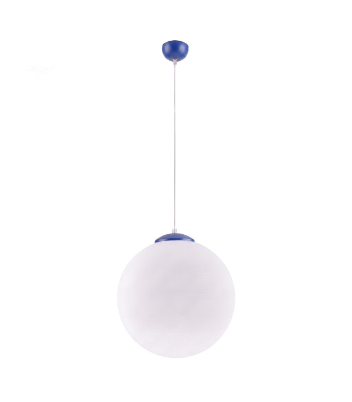 Ugo 40cm Globe Pendant Ceiling Light Ultramarine 1x E27-1